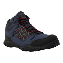 Regatta Mens Edgepoint Mid Waterproof Hiking Shoes - 8 UK, Navy/Rio Red