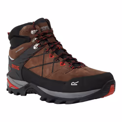 Regatta Mens Samaris Pro II Suede Walking Boots - 12 UK, Chestnut/Rio Red
