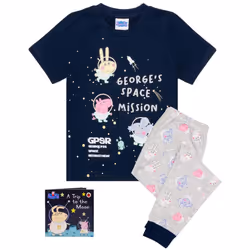 Peppa Pig Boys Pyjama Set - 2-3 Years, Navy