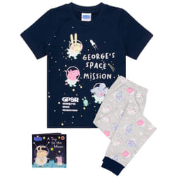 Peppa Pig Boys Pyjama Set - 2-3 Years, Navy