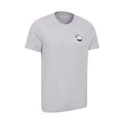 Mountain Warehouse Mens Pitolchry Mountain Cotton T-Shirt - M, Grey