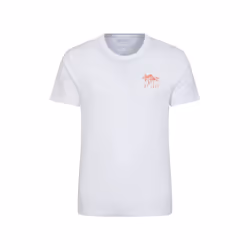Mountain Warehouse Mens St Ives Printed Organic T-Shirt - M, White