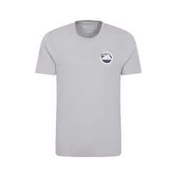 Mountain Warehouse Mens Oban Mountain Cotton T-Shirt - S, Grey