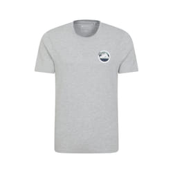 Mountain Warehouse Mens Oban Mountain Cotton T-Shirt - S, Grey