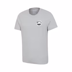 Mountain Warehouse Mens Oban Mountain Cotton T-Shirt - M, Grey