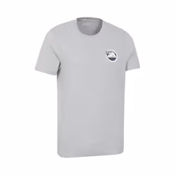 Mountain Warehouse Mens Oban Mountain Cotton T-Shirt - M, Grey