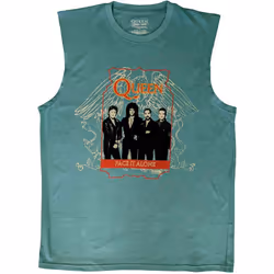 Queen Unisex Adult Face It Alone Tank Top - L, Green