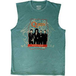 Queen Unisex Adult Face It Alone Tank Top - L, Green