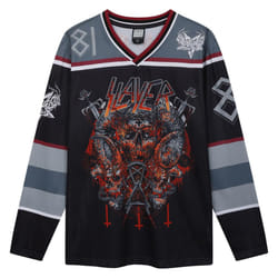 Amplified Mens Slayer Hockey Jersey - M, Black/Red/Grey