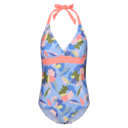 Regatta Womens/Ladies Flavia II Abstract Floral One Piece Swimsuit - 10 UK, Blue/Green/Pink