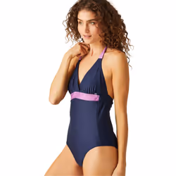 Regatta Womens/Ladies Flavia II Contrast One Piece Swimsuit - 10 UK, Navy/Radiant Orchid