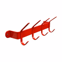 Stubbs Shelfie Plain Coat Hook - One Size, Red