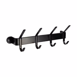 Stubbs Shelfie Plain Coat Hook - One Size, Black