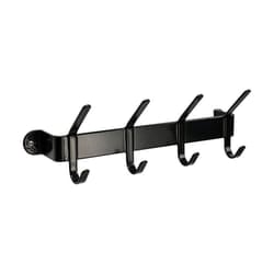 Stubbs Shelfie Plain Coat Hook - One Size, Black
