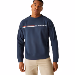 Regatta Mens Nithsdale Stripe Crew Neck Sweatshirt
