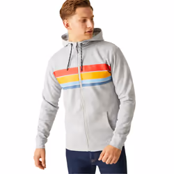 Regatta Mens Shorebay II Full Zip Hoodie - 3XL, Silver Grey Marl