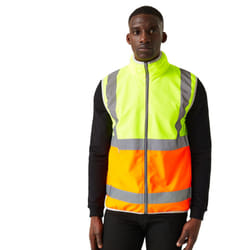 Regatta Mens Pro Full Zip Hi-Vis Vest - S, Yellow/Orange