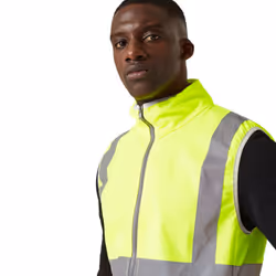 Regatta Mens Pro Full Zip Hi-Vis Vest - S, Yellow/Orange