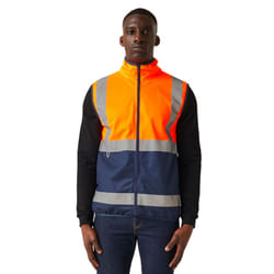 Regatta Mens Pro Full Zip Hi-Vis Vest - S, Orange/Navy