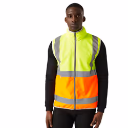Regatta Mens Pro Full Zip Hi-Vis Vest - XXL, Yellow/Orange