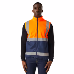 Regatta Mens Pro Full Zip Hi-Vis Vest - 3XL, Orange/Navy