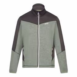 Regatta Mens Highton IV Full Zip Fleece Jacket - S, Agave Green/Ash