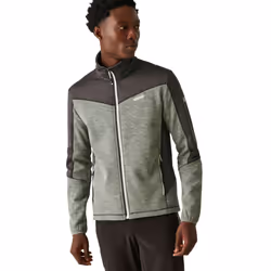 Regatta Mens Highton IV Full Zip Fleece Jacket - S, Agave Green/Ash