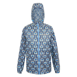 Regatta Womens/Ladies Orla Kiely Tall Flowers Packaway Waterproof Jacket - 14 UK, Navy