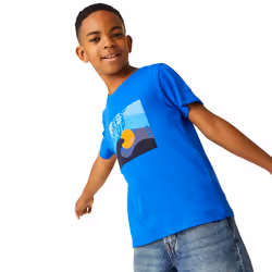 Regatta Childrens/Kids Bosley VII Sunset T-Shirt - 11-12 Years, Oxford Blue
