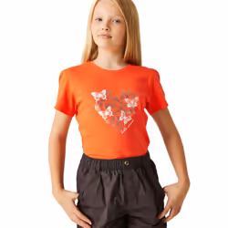 Regatta Childrens/Kids Bosley VII Butterflies T-Shirt - 7-8 Years, Satsuma