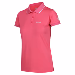 Regatta Womens/Ladies Remex II Polo Neck T-Shirt - 18 UK, Flamingo Pink Solid