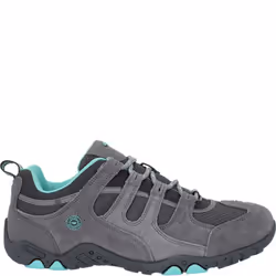 Hi-Tec Mens Quadra II Suede Walking Shoes - 6 UK, Grey/Mint