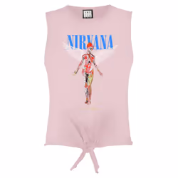 Amplified Womens/Ladies In Utero The Ordinary Nirvana Sleeveless Crop Top - XL, Pink