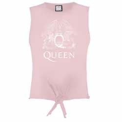 Amplified Womens/Ladies Queen Sleeveless Crop Top - XL, Pink