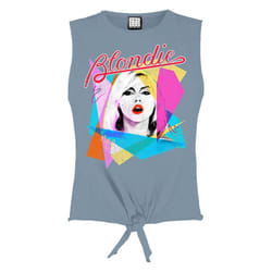 Amplified Womens/Ladies Ahoy 80s Blondie Crop Top - XL, Strange Blue