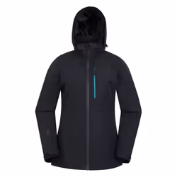 Mountain Warehouse Womens/Ladies Rainforest II Extreme Waterproof Jacket - 8 UK, Jet Black