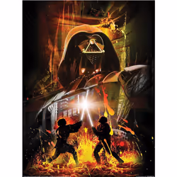 Star Wars Episode III Epic Battle Print