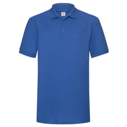 Fruit of the Loom Mens 65/35 Heavyweight Polo Shirt - S, Royal Blue