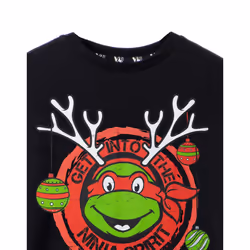 Teenage Mutant Ninja Turtles Boys Get Into The Ninja Spirit T-Shirt - 13-14 Years, Black
