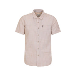Mountain Warehouse Mens Coconut Slub Short-Sleeved Shirt - XS, Yellow