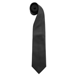 Premier Mens Colours Fashion Tie - One Size, Black