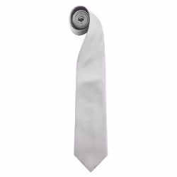 Premier Mens Colours Fashion Tie - One Size, Silver