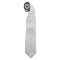 Premier Mens Colours Fashion Tie - One Size, Silver