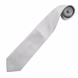 Premier Mens Colours Fashion Tie - One Size, Silver