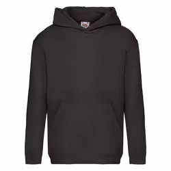 Fruit of the Loom Childrens/Kids Premium Hooded Sweatshirt - 12-13 Years, Black