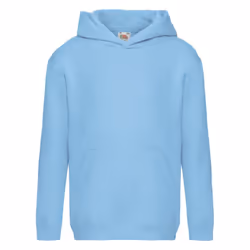 Fruit of the Loom Childrens/Kids Premium Hooded Sweatshirt - 12-13 Years, Sky Blue