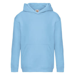 Fruit of the Loom Childrens/Kids Premium Hooded Sweatshirt - 5-6 Years, Sky Blue