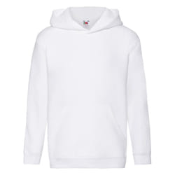 Fruit of the Loom Childrens/Kids Premium Hooded Sweatshirt - 12-13 Years, White