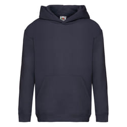 Fruit of the Loom Childrens/Kids Premium Hooded Sweatshirt - 12-13 Years, Deep Navy