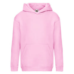 Fruit of the Loom Childrens/Kids Premium Hooded Sweatshirt - 12-13 Years, Light Pink